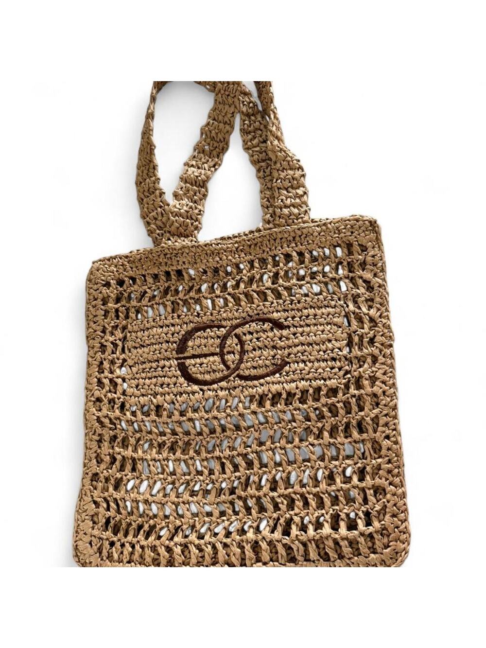 Ecogotravel crochet woven straw mesh